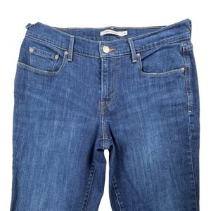 Levis 505 Straight Leg Jeans Womens 4 Medium Wash Denim Blue Pants